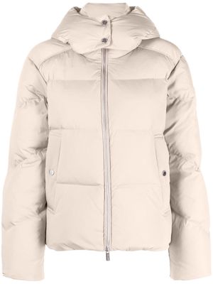 Woolrich detachable-hood padded jacket - Neutrals