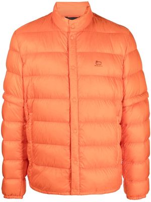 Woolrich detachable-sleeve feather-down jacket - Orange