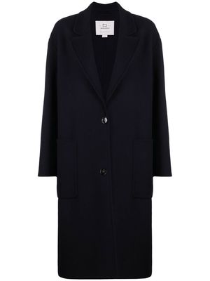 Woolrich Double-wool single breasted coat - Blue