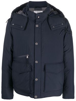 Woolrich drawstring-hooded padded jacket - Blue