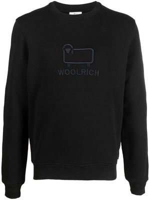 Woolrich embroidered-logo sweatshirt - Black