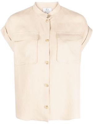 Woolrich flap-pocket turn-up shirt - Neutrals