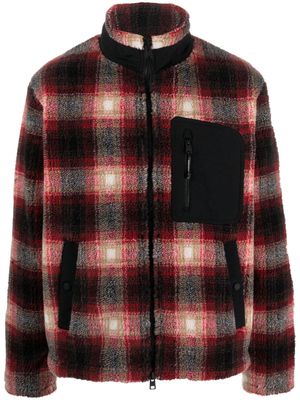 Woolrich fleece check-pattern jacket - Black