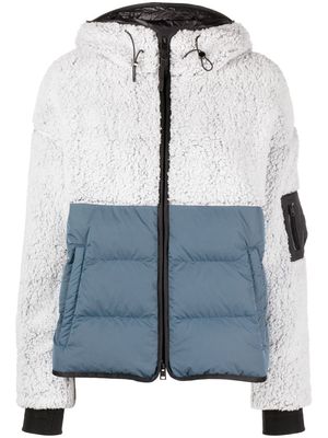 Woolrich fleece-panelled jacket - Grey