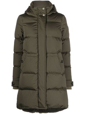 Woolrich fully-padded hooded coat - Green