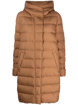 Woolrich funnel-neck padded puffer jacket - Brown