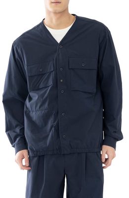 Woolrich High Aeration Packable Cardigan in Blue
