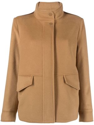 Woolrich high-neck puffer jacket - Brown