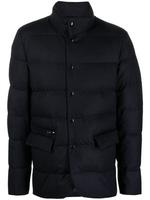 Woolrich high-neck snap-fastening padded jacket - Blue