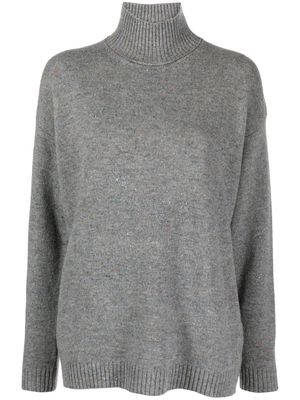 Woolrich high-neck virgin-wool jumper - Grey