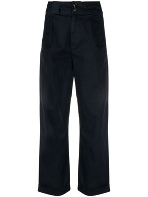 Woolrich high-waisted wide-leg trousers - Blue