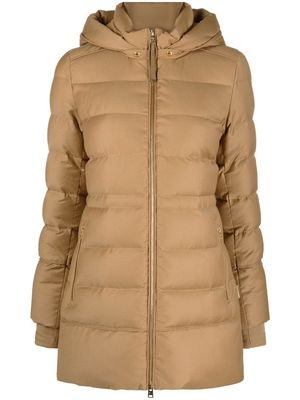 Woolrich hooded padded down parka - Brown