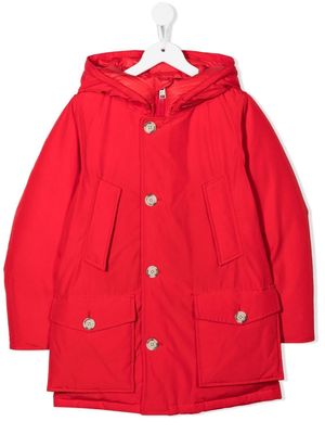 Woolrich hooded padded jacket - Red