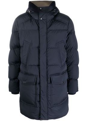 Woolrich hooded padded parka coat - Blue