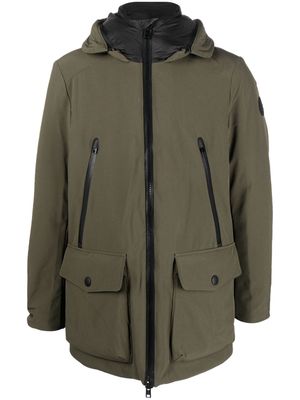 Woolrich hooded zip-fastening parka coat - Green