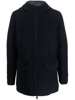 Woolrich hooded zipped-up parka coat - Blue