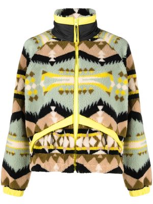 Woolrich Jacquard Sherpa fleece jacket - Green