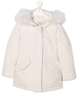 Woolrich Kids Arctic cashmere parka coat - Neutrals