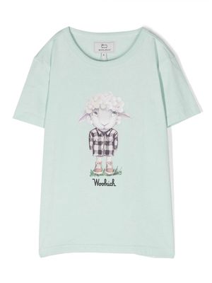 Woolrich Kids cartoon-print T-shirt - Green