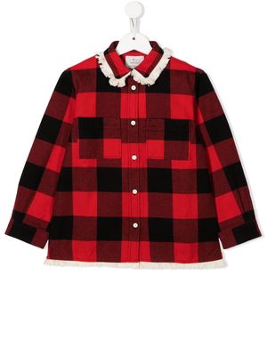 Woolrich Kids checked cotton shirt - Red