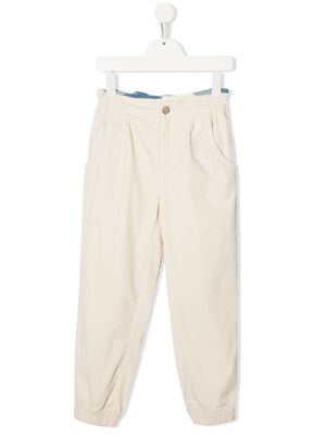 Woolrich Kids cotton-corduroy trousers - Neutrals