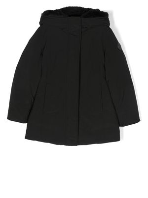 Woolrich Kids down-filled hooded coat - Black