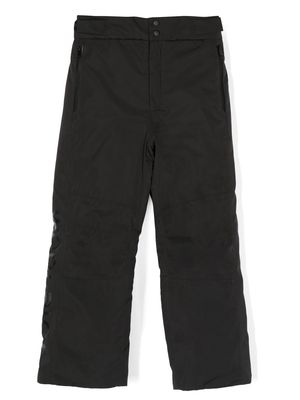 Woolrich Kids logo-print padded ski trousers - Black