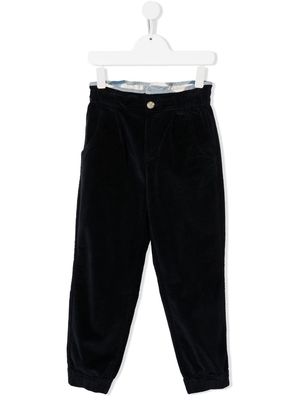 Woolrich Kids stretch-cotton corduroy trousers - Blue