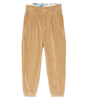 Woolrich Kids Tapered cotton corduroy pants