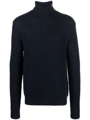 Woolrich knitted roll neck jumper - Blue