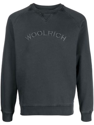 Woolrich logo-embroidered crew-neck sweatshirt - Grey