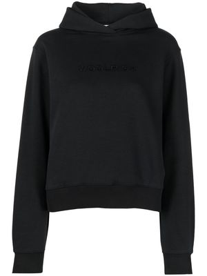 Woolrich logo-embroidered hoodie - Black