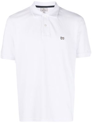 Woolrich logo-embroidered polo shirt - White