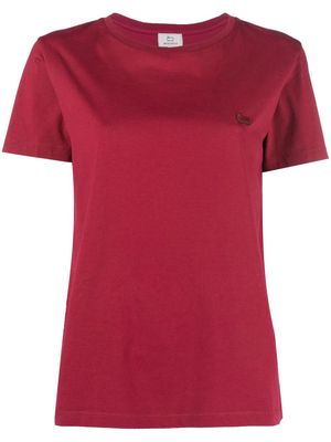 Woolrich logo-embroidered T-shirt - Pink