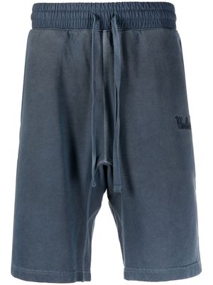Woolrich logo-embroidered track shorts - Blue