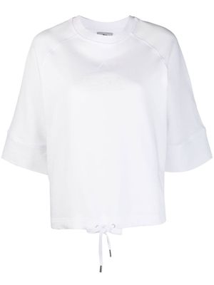 Woolrich logo half-sleeved top - White