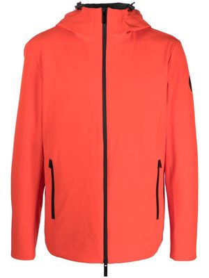 Woolrich logo-patch hooded lightweight jacket - Orange