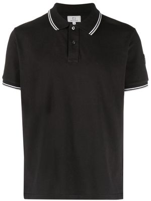 Woolrich logo-patch polo shirt - Black