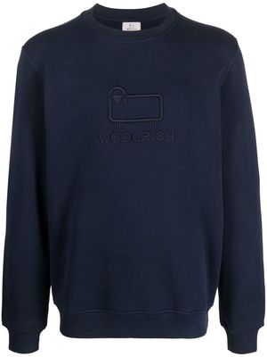 Woolrich logo-patch sweatshirt - Blue