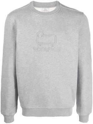 Woolrich logo-patch sweatshirt - Grey