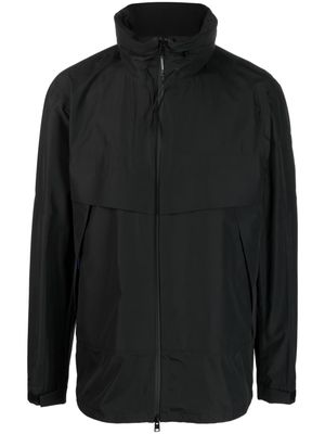Woolrich logo-patch zip-up jacket - Black