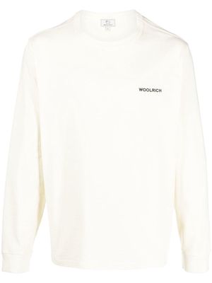 Woolrich logo-print cotton T-shirt - Neutrals