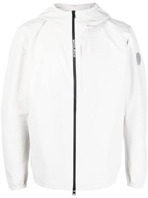 Woolrich logo-print hooded jacket - Neutrals