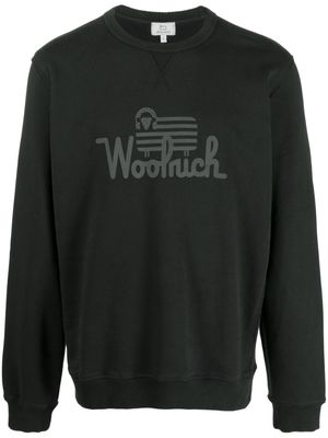 Woolrich logo-print organic-cotton sweatshirt - Black
