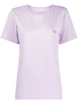 Woolrich logo-print T-shirt - Purple