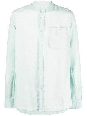 Woolrich long-sleeve linen shirt - Green