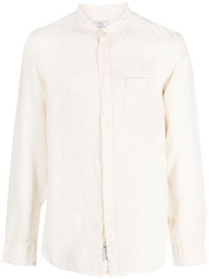 Woolrich long-sleeve linen shirt - Neutrals