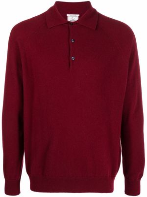 Woolrich Luxe longsleeved cashmere polo shirt - Red