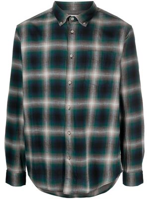 Woolrich Madras plaid-check flannel shirt - Green