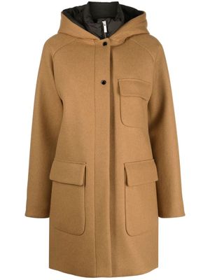 Woolrich Manteco layered wool coat - Brown